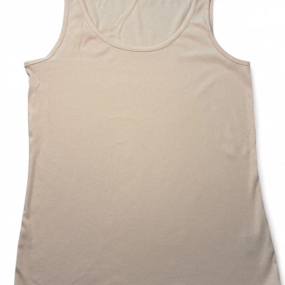 Lauren Ralph Lauren Ribbed Tank Womens XL Pink Preppy Clean Girl Quiet Luxury